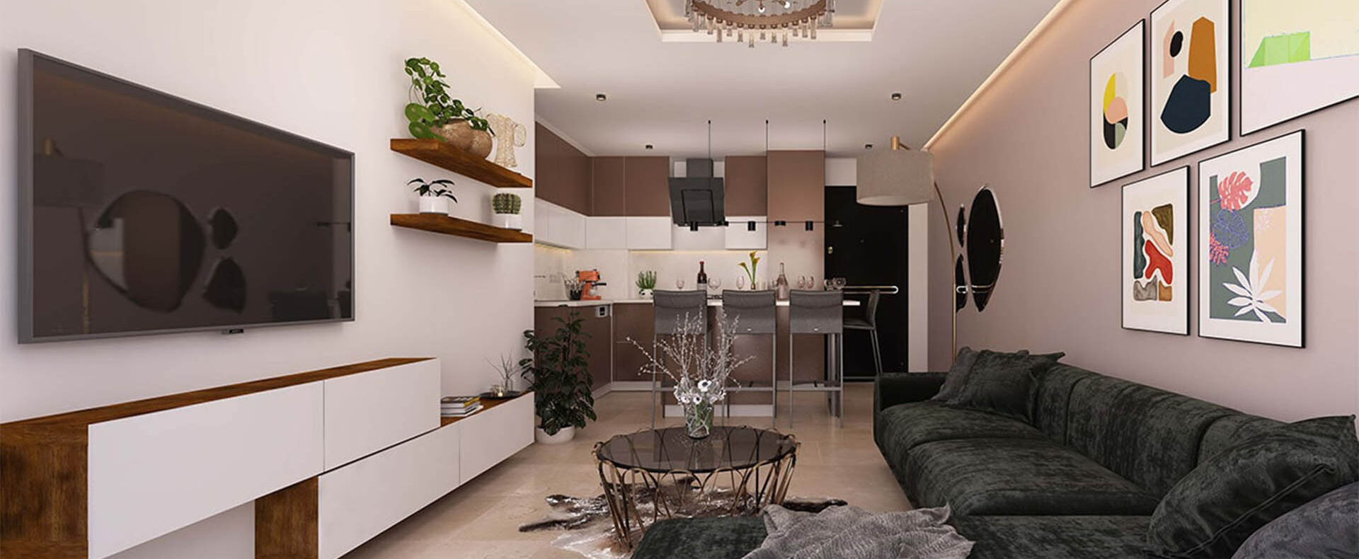 İskele'de Satılık 1+1 Residence Dairesi