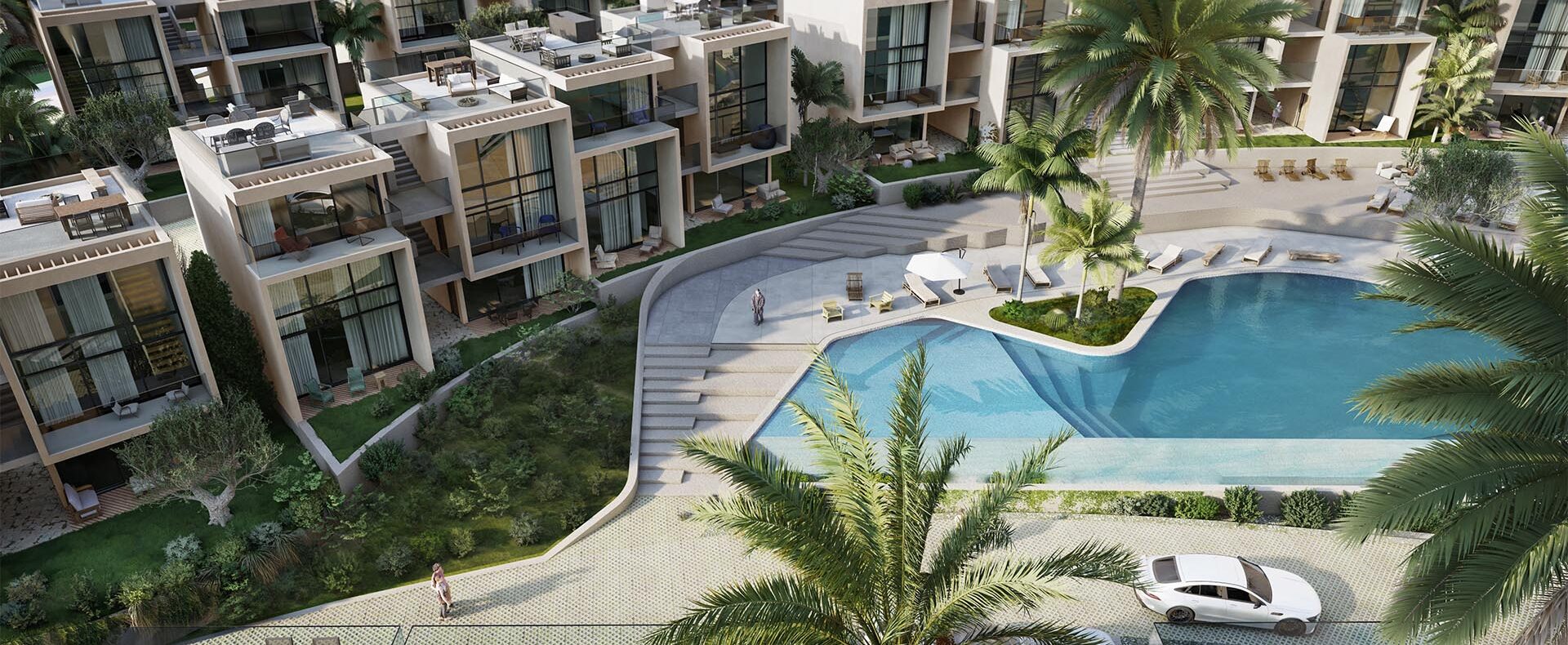 Girne Site İçinde Satılık 1+1 Loft Penthouse Daire