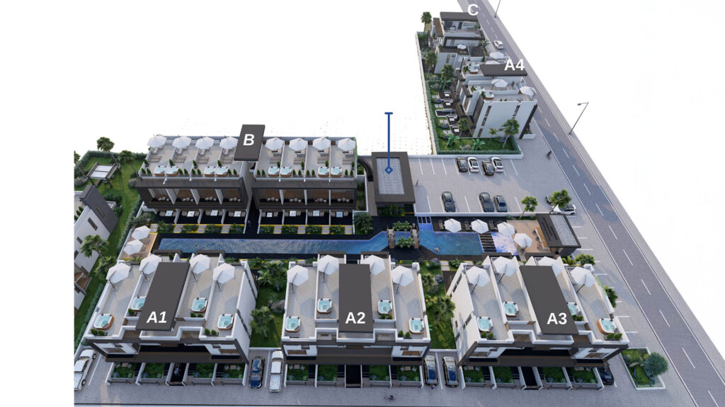 Capensis Projesi Site Planı, Yeniboğaziçi, Gazimağusa, Kıbrıs