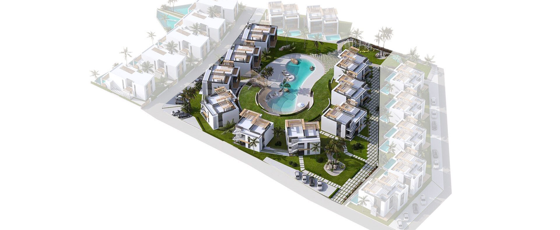 Girne Bahçeli Satılık 1+1 Daire Site İçinde