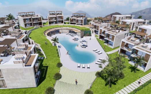 Girne Bahçeli’de Satılık 1+1 Teraslı Daireler