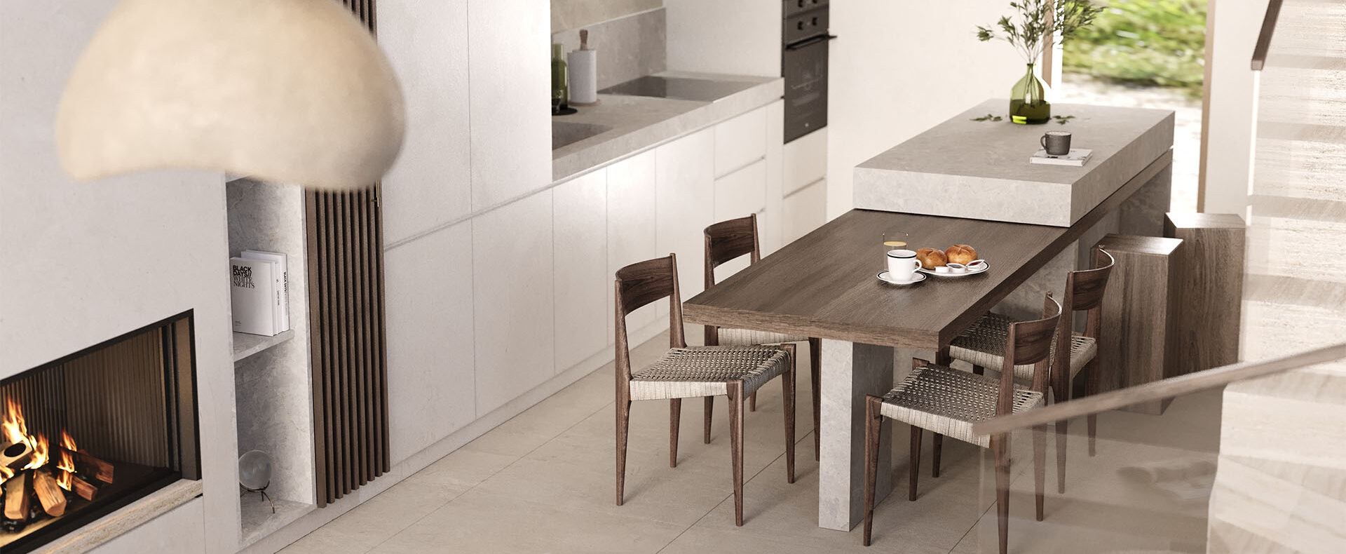 Kıbrıs Mersinlik Denize Sıfır 3+1 Villa Mutfak