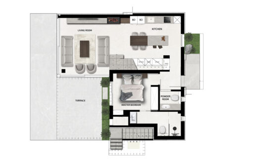 Mersinlik’te Denize Sıfır 3+1 Villa