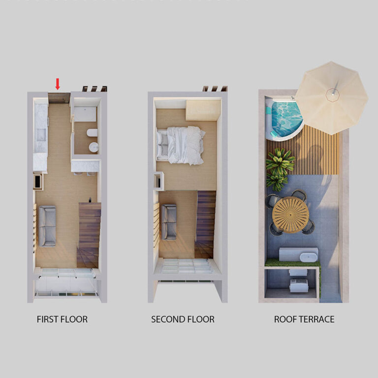 La Joya Perla II - 1+1 Loft Daire Kat Planı