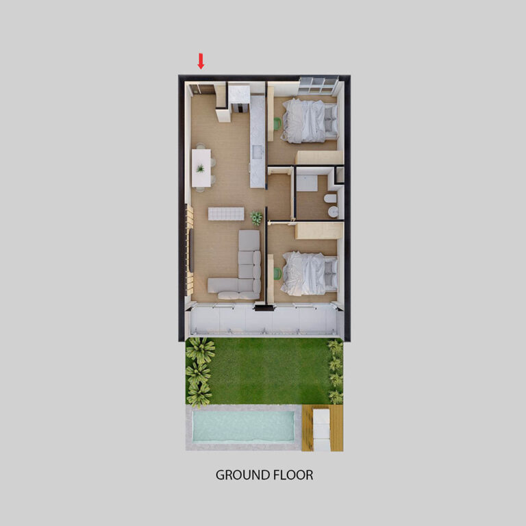 La Joya Perla II - 2+1 Luxury Garden Suite Grand Daire Kat Planı