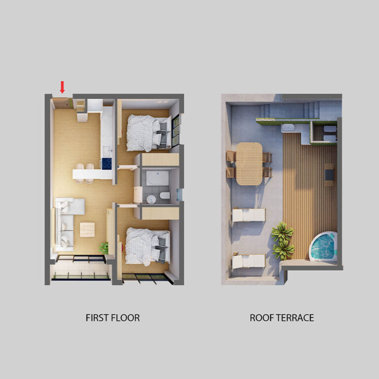 La Joya Perla II - 2+1 Luxury Suite Daire Kat Planı