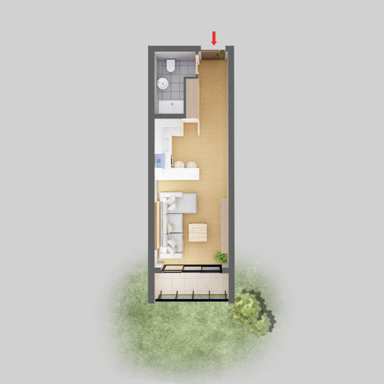 La Joya Perla II - Stüdyo Daire Kat Planı