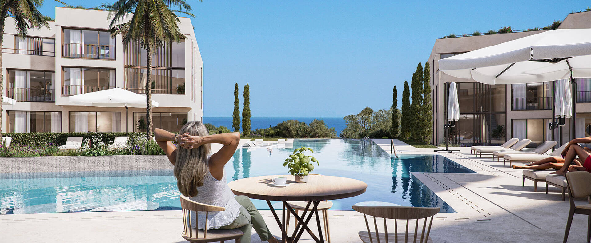 Kıbrıs Mersinlik'te Denize Sıfır 1+1 Daire