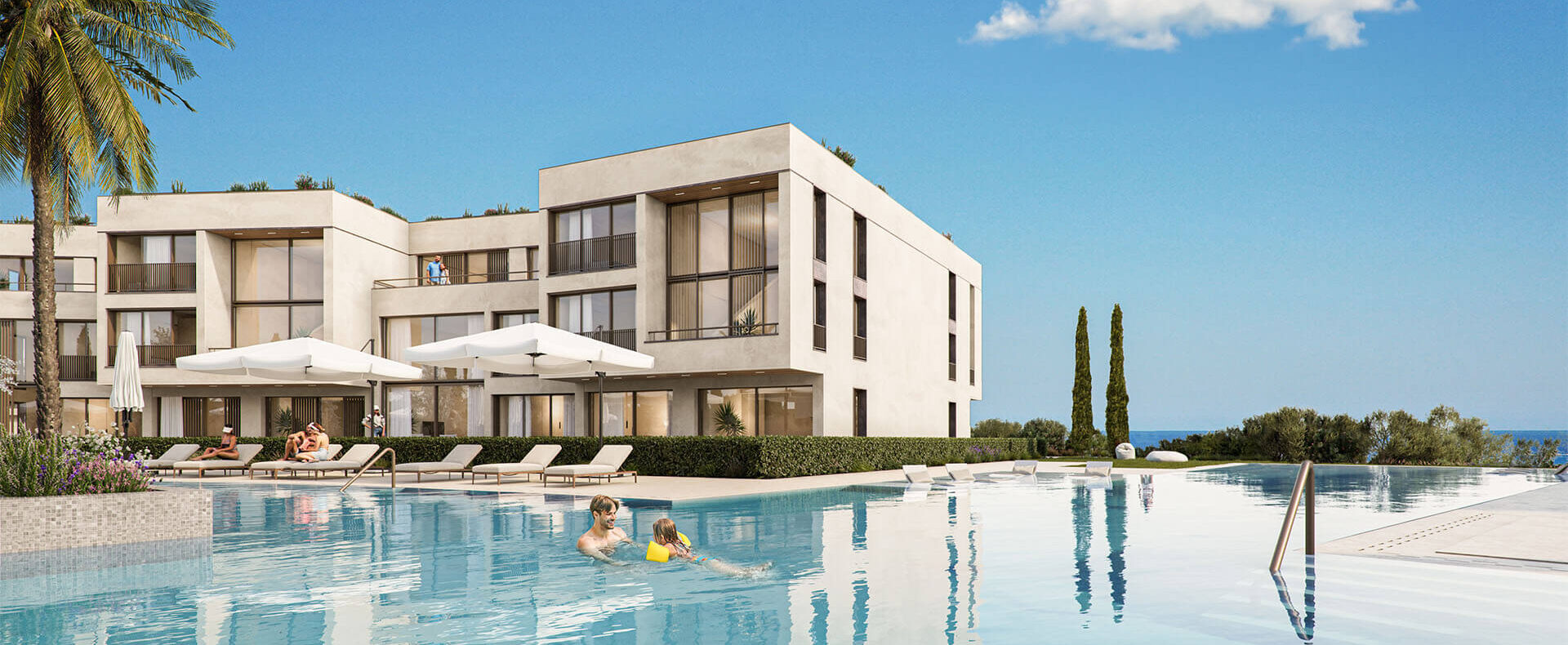 Kıbrıs Mersinlik'te Denize Sıfır 1+1 Daire