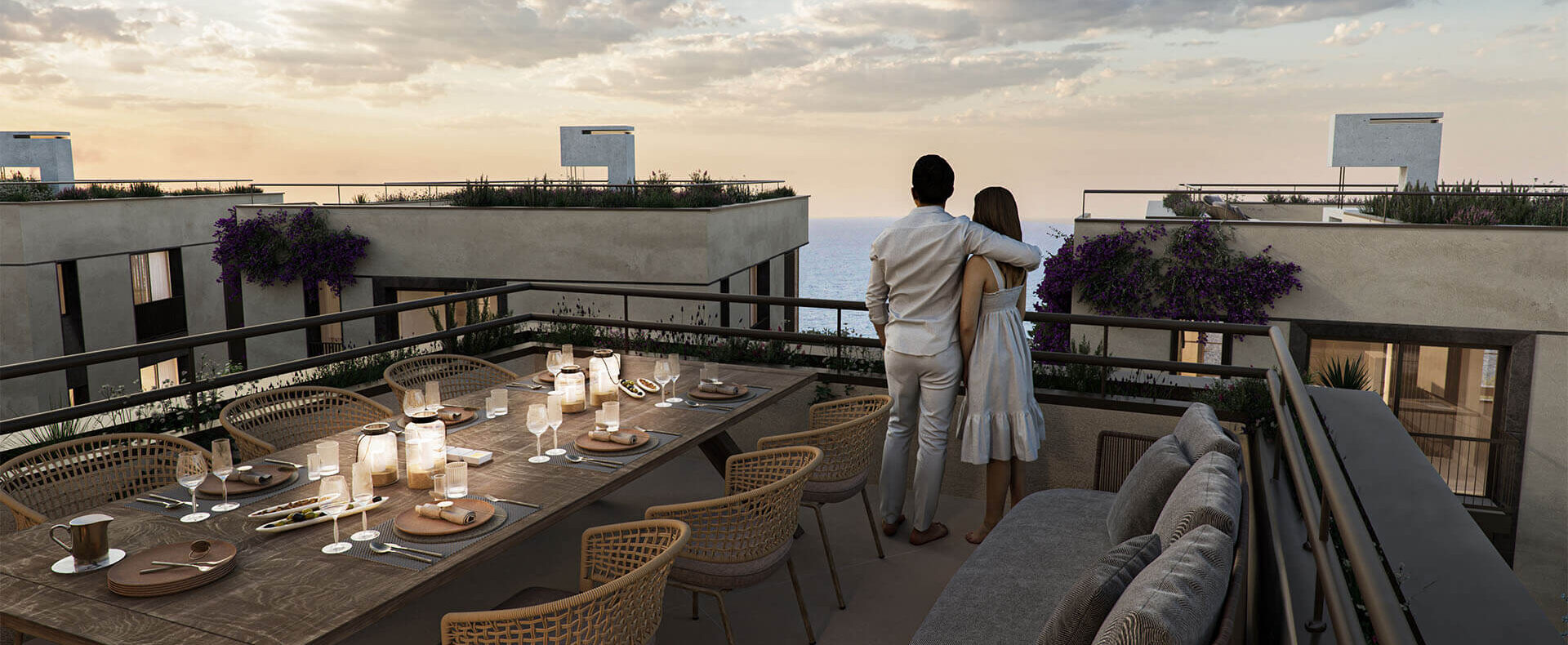 Kıbrıs Mersinlik'te Denize Sıfır 1+1 Daire