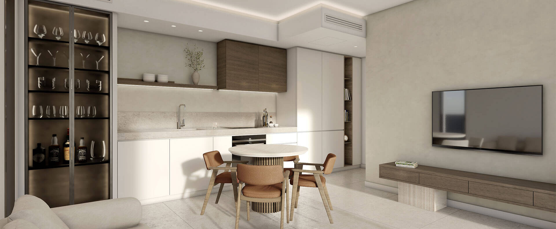 Kıbrıs Mersinlik'te Denize Sıfır 1+1 Daire